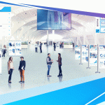 Customized Event Hall branding as entering point into the event