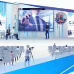 Live Panel auditorium with live camera and video screen