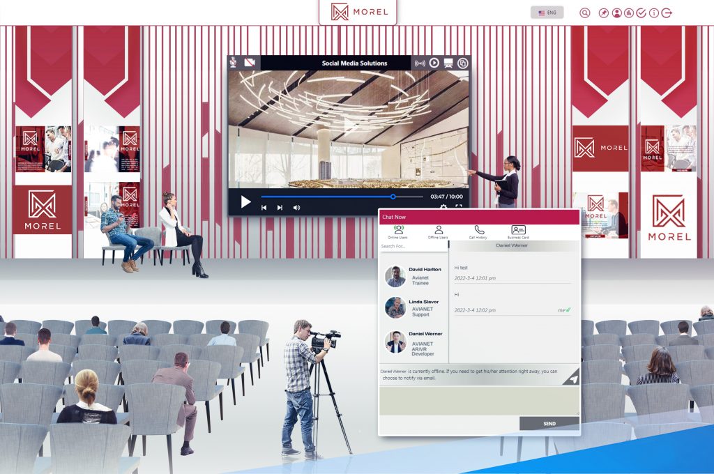 Set up On Demand session with displayed video and chat feature